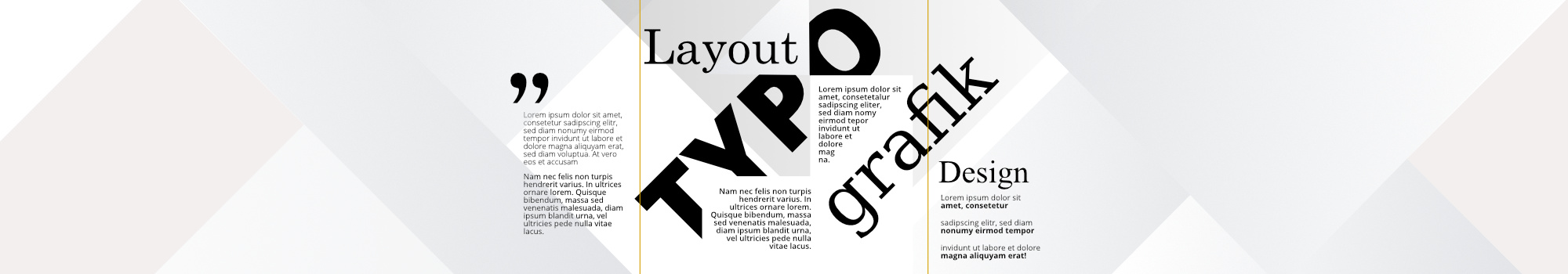 Grafik zum Thema Typographie, Layout und Grafikdesign